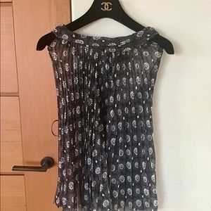 Chanel Camelia Pattern Backless Top